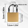 2 Pcs Small Keyed Padlocks, Locker Lock, Locks with Keys 32mm, Gold, Compact, Hardened Alloy, Securing Luggage, Gym Lockers