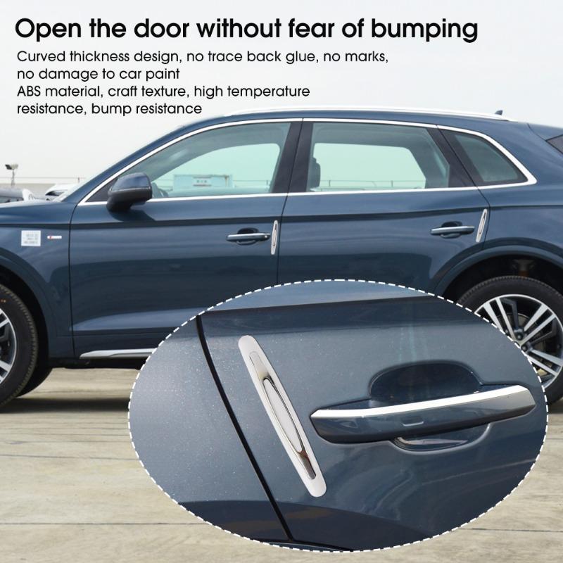 4 st Bildekorklist Universell Automatisk Karosskant Stötfångare Anti-repskydd ABS Självhäftande Bildekal