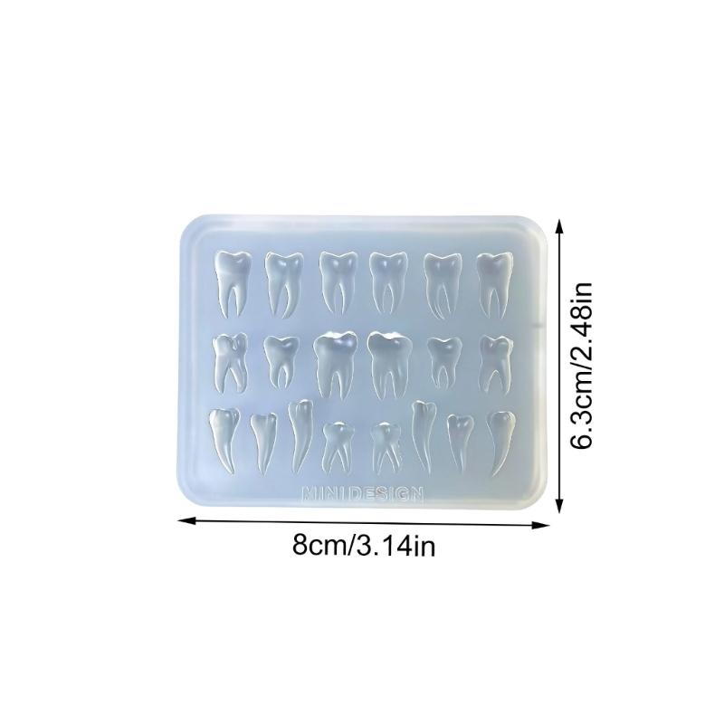 Easy To Use Silicone Dental Mould for Beginners Creating Teeth Shapes In Craft with Food Safe Materials