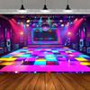 Éclairage Coloré Disco Thème Fête sur Scène Tissu d'Arrière-plan Réunion d'Adultes Fête Décoration de Maison Studio Photo Arrière-plan