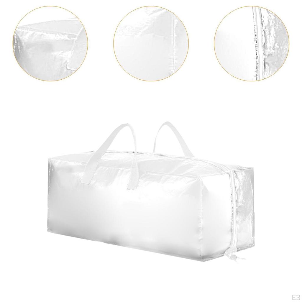 Moving Bag with Backpack Straps and Zippers for Storage of Cushions Pillows