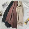 Retro vardaglig stickad tröja i Hongkong-japansk stil - Unisex koreansk trendig rund hals