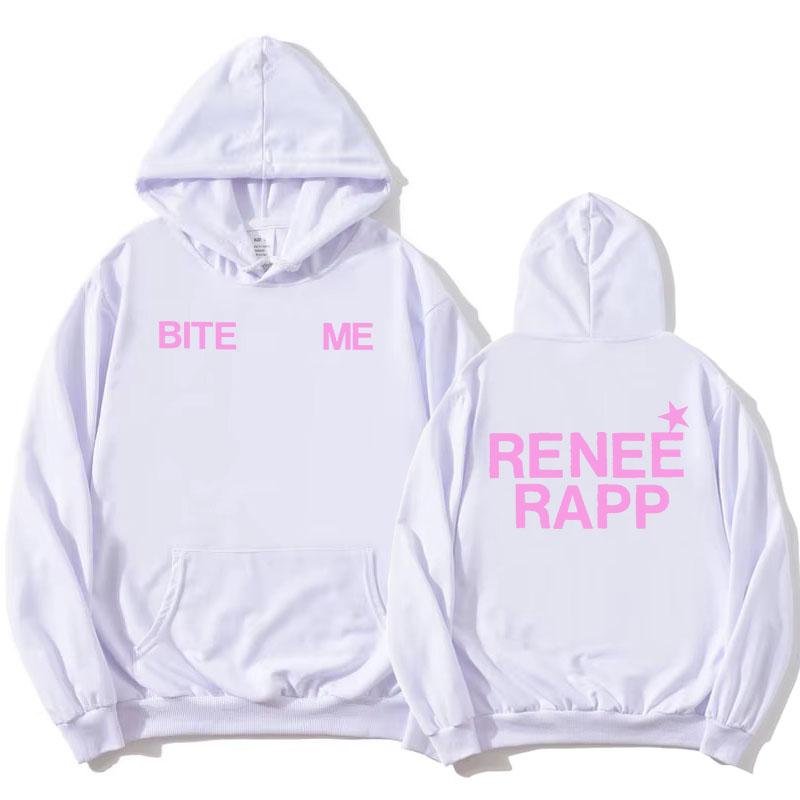Reneé Rapp Bite Me Hoodies 2025 Album Grafische Print Sweatshirts Met Capuchon Lange Mouw Mode Pullovers Fleece Dames Hoodie Meisje