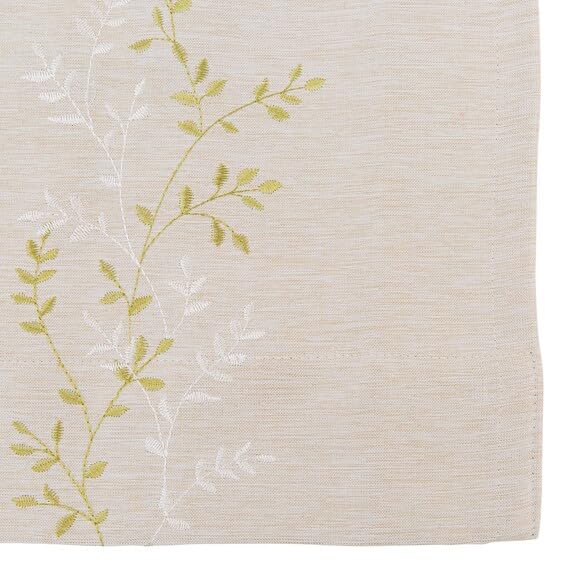 Nitori Elena Blackout Level Set of NITORI 7330408 Curtains, 3, 100x135cm, 2, Yellow-Green,