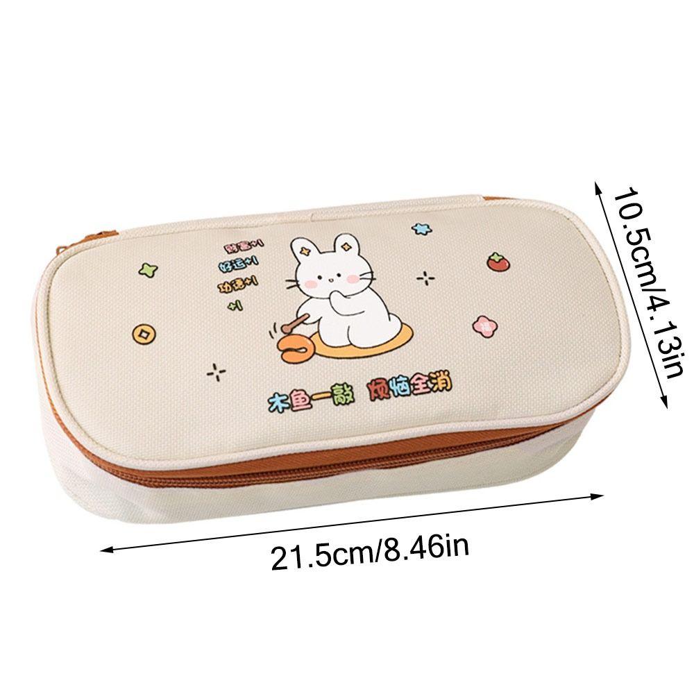 Large Capacity Pen Bag Canvas Pencil Case High Quality Pen Box  Boys/Girls