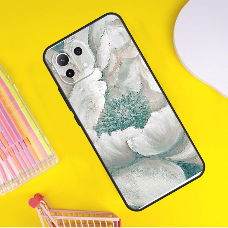 3D Flower Relief Cover For Xiaomi 13 14 Ultra 11T 12T 13T 14T Pro POCO X7 Pro X3 X5 F3 F5 F6 M6 X6 Pro Case