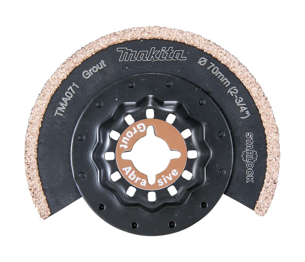 Makita Round for FRP and Mortar 70mm Grain Super TMA071HM Multi-Tool Saw, Joints, Diameter, #50 Hard, (A-64026)