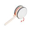 Orff 4-inch Traditional Rattle Drum Wooden Hand Drum Early Childhood Education Musical Toy Kids Holiday Gifts