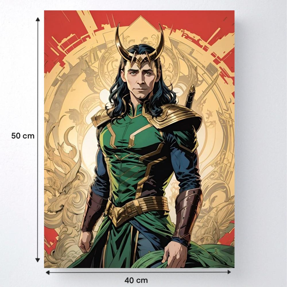 Malowanie Po Numerach Z Ramą Obrazy Do Malowania Marvel Loki 40X50 Cm