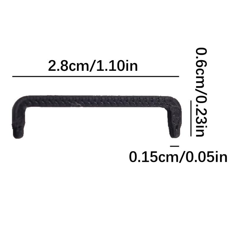 10pcs Furniture Handles Doll House Accessories 1/12 Miniature Cabinet Drawer Handle for Kids Creative Craft Project