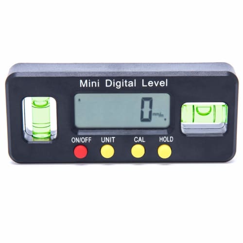 HAMILO Electronic Level, Digital Level, Small Magnetic Level, Angle Clock, LCD Display, Inclination Measurement (Black)