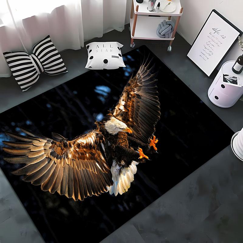 The American Eagle 3D HD Cartoon Area Rug Rugs Living Room Tapete for Bedroom Sofa Kitchen Doormat Decor,Kids Non-slip Floor Mat