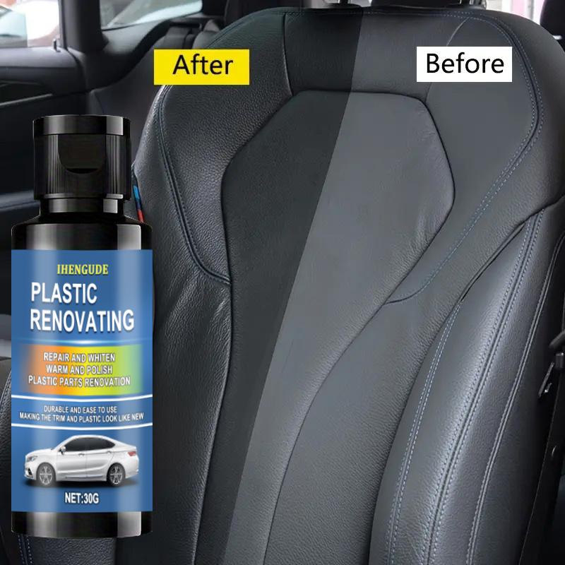 Car Plastic Restorer, Ceramic Coating, 2-3 Years of Long-Lasting Protection, Restoration, Whitening, Black Gloss, Plastic Trim and Rubber Maintenance
