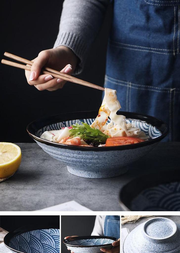 400ml Bowl Super Large Ceramic Table Valve for Large Capacity Restaurant Wholesale Spaghetti Bowl Procebes Bowl | Bowls