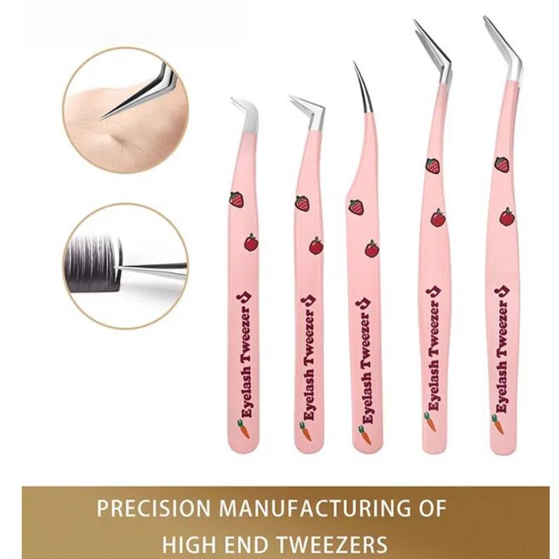 Pinsett for falske øyevipper med høy presisjon, High-end assisterende verktøy for øyenvippeextensions, Profesjonelt sminkesett