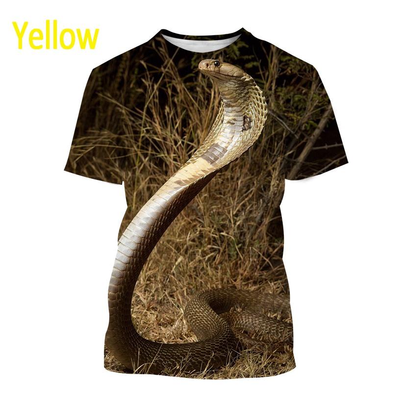 

Футболка Cobra X Летняя мужская футболка с принтом животных Viper для мужчин и женщин, креативный повседневный уличный топ с коротким рукавом в стиле Харадзюку XL