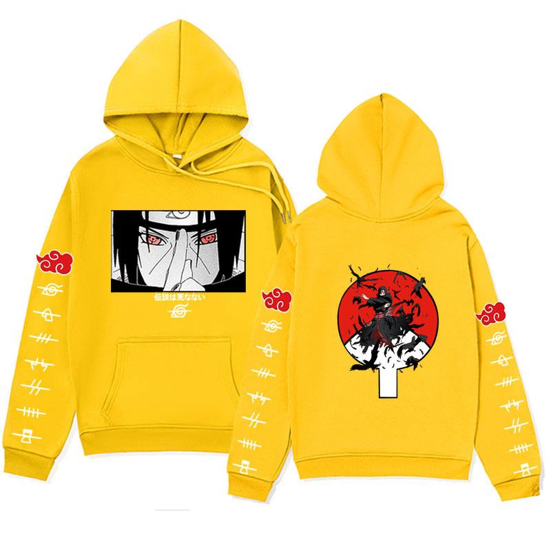 

Anime Hoodie Men Women Casual Unisex Streetwear Fashion Hoodies Autumn Winter Clothes Long Sleeve Sweatshirt Pullovers S жёлтый