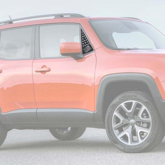 2x Auto Seitenfenster Glas Panel Abdeckung Zierleiste Für Jeep Renegade 2016-20 Muster