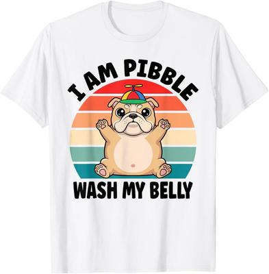 Ich bin Pibble Wasch meinen Bauch Lustiges Bulldoggen-Meme-T-Shirt