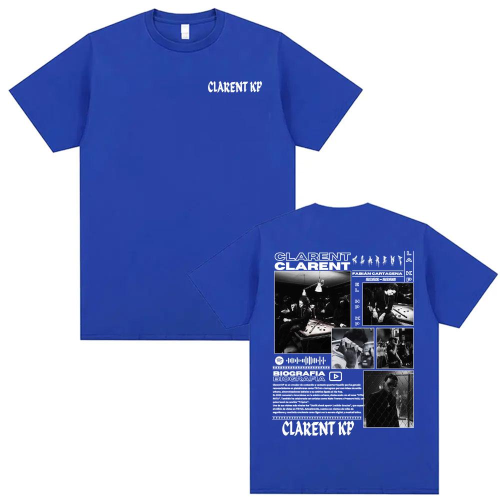 Rapper Clarent Kp Album Tour 2026 Cover T Shirt Mens Clothing Fashion Vintage Style Tshirts Cotton Casual Short Sleeve Tshirt