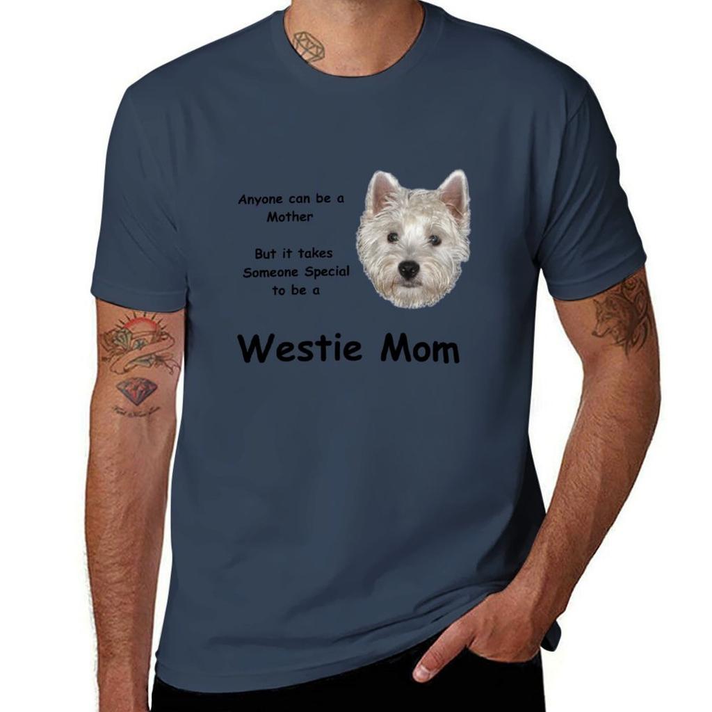 Westie Mom 2 Tshirt Running Gym Short Sleeve Sports Tee