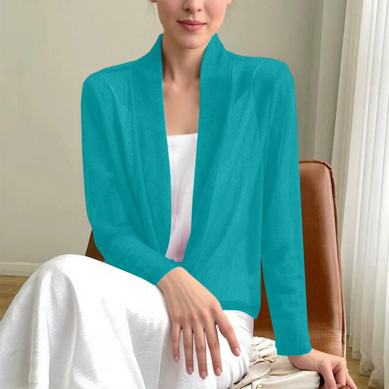 Женская Мода Повседневная Мода На шнуровке Кардиган Двойной Способ Ношения Темперамент Стрейч Куртка XL