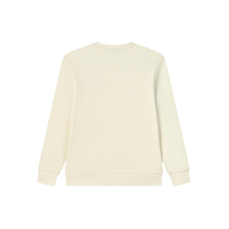 Fila Casual Simple Knit Logo Pullover Sweatshirt Men Sweatshirt Fog-Lotus-White F11M249213FIV