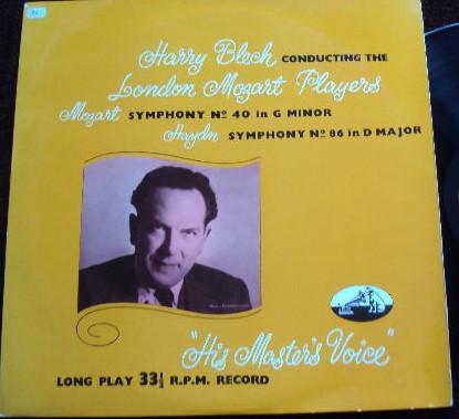 

LP Record HARRY BLECH CONDUCTING THE LONDON M - Symphony No.40 In G Minor K.550 / S CLP1009 His Master s Vo 193 UK Classical Used