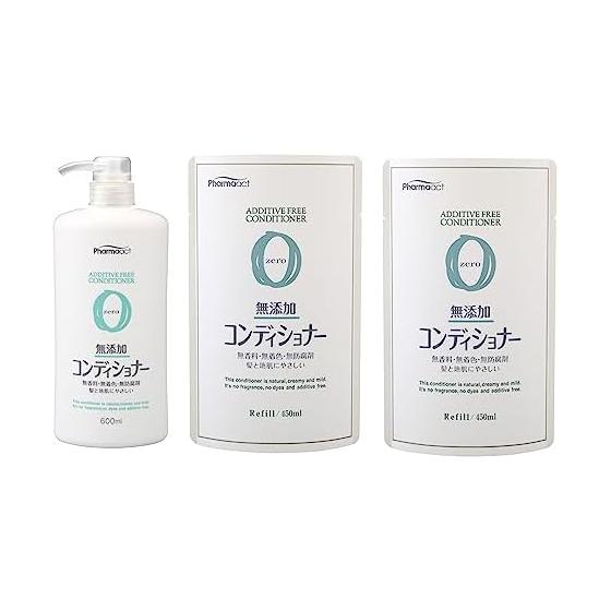 Кондиционер без добавок Kumano Yushi Pharmaact 600 мл + сменный 450 мл x 2
