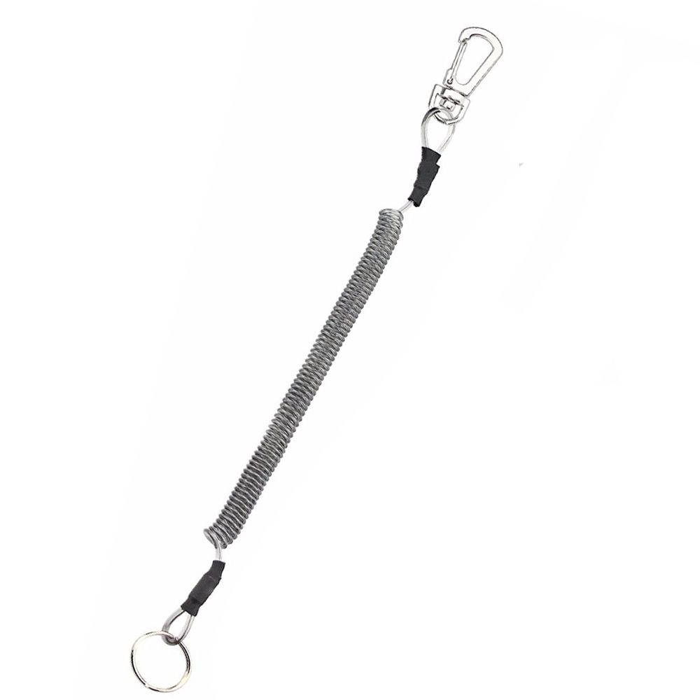 Camping Spring Elastic Rope Portable Fishing Lanyards Security Gear Tool Anti-lost Phone Keychain