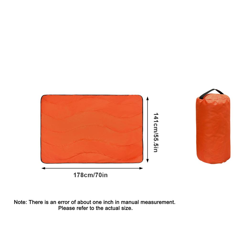 

Портативный аварийный спальный мешок, ветрозащитное одеяло для кемпинга, водонепроницаемый спальный коврик для отдыха на природе, термомешок, набор для оказания первой помощи оранжевый
