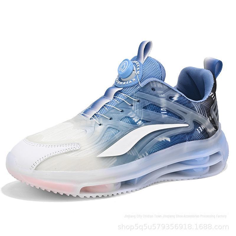 

Чоловічі зимові двошарові кросівки з повітряною подушкою, що амортизують, з обертовою кнопкою - трендове універсальне повсякденне спортивне взуття Size 43