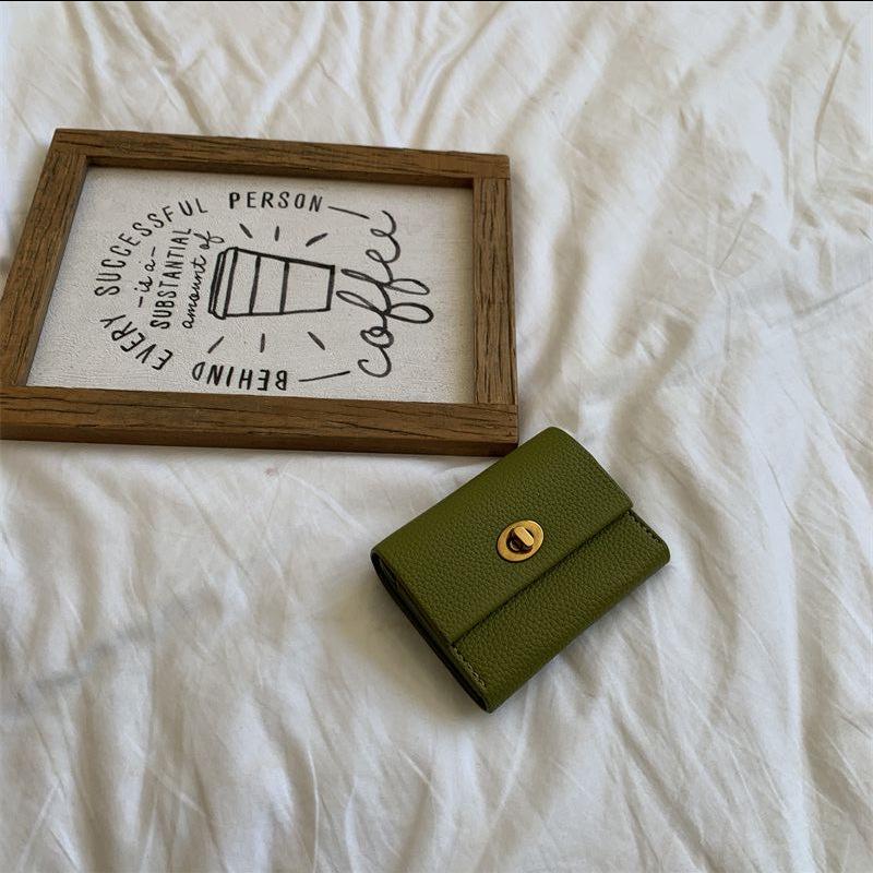 

Korean Women s Multi-Compartment Card Holder & Coin Purse зелёный