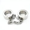 Stainless Steel Extra Heavy Locking Handcuffs, Foot Cuffs & Collar Set for Adult Use