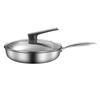 Stainless Steel Non-Stick Honeycomb Frying Pan for Steaks & Pancakes