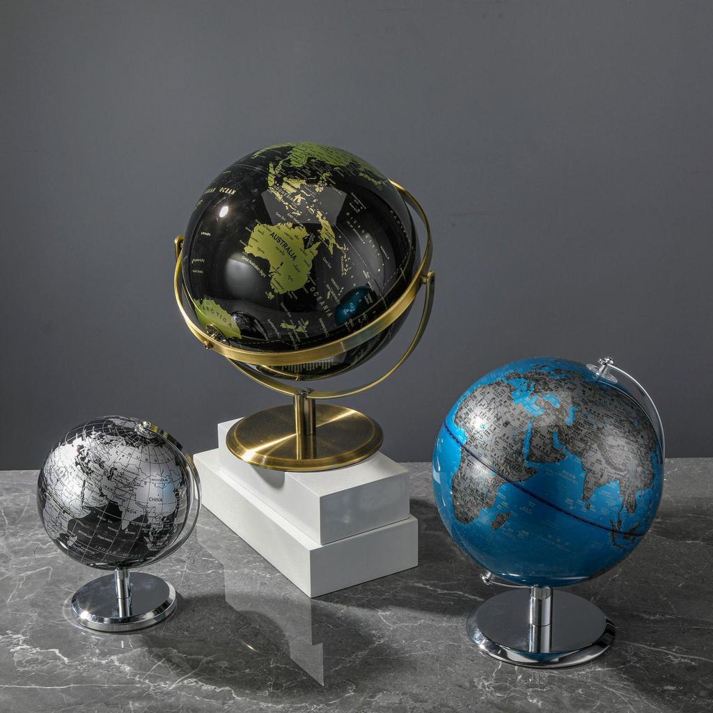 Mini Globe Wine Cabinet with English Ornaments: Home & Office Decor Piece