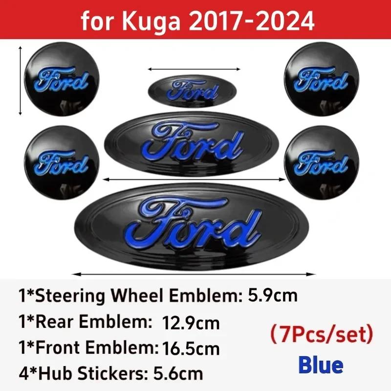 New 2026 Car Sticker Car Badge for Ford Focus Edge Explorer Escape Escape ST Kuga Mondeo Taurus Equator Steering Wheel Sticker F
