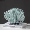 Creative Simulated Coral Resin Crafts Transparent Base Coral Statue Desk Decoration Ornaments Modern Home Decor Furnishings