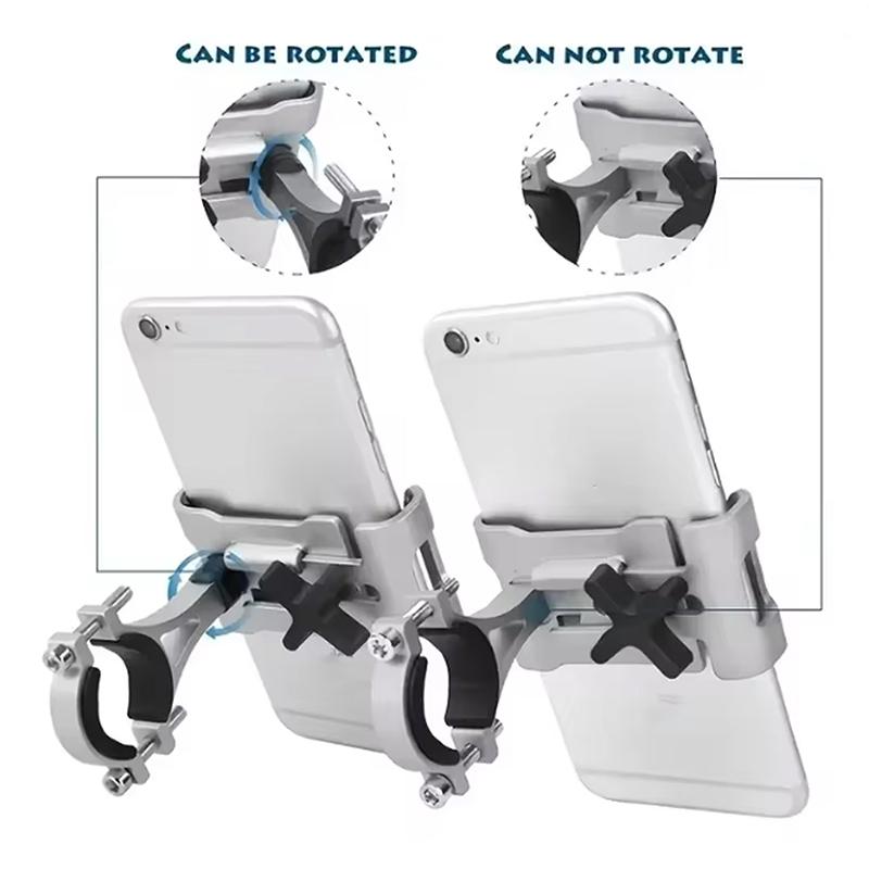 Adjustable Motorcycle Phone Holder Aluminum Alloy Anti-slip Bracket Gps Clip Universal Bicycle Stand Support For Smartphones