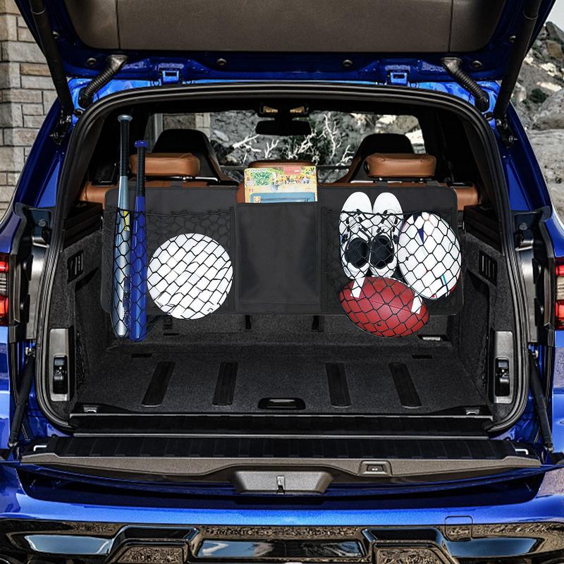 

Органайзер на спинку сиденья автомобиля Органайзер для хранения в багажнике автомобиля Сетка для хранения в багажнике автомобиля Сумка-сетка для хранения большой вместимости для салфеток, закусок CZECH REPUBLIC