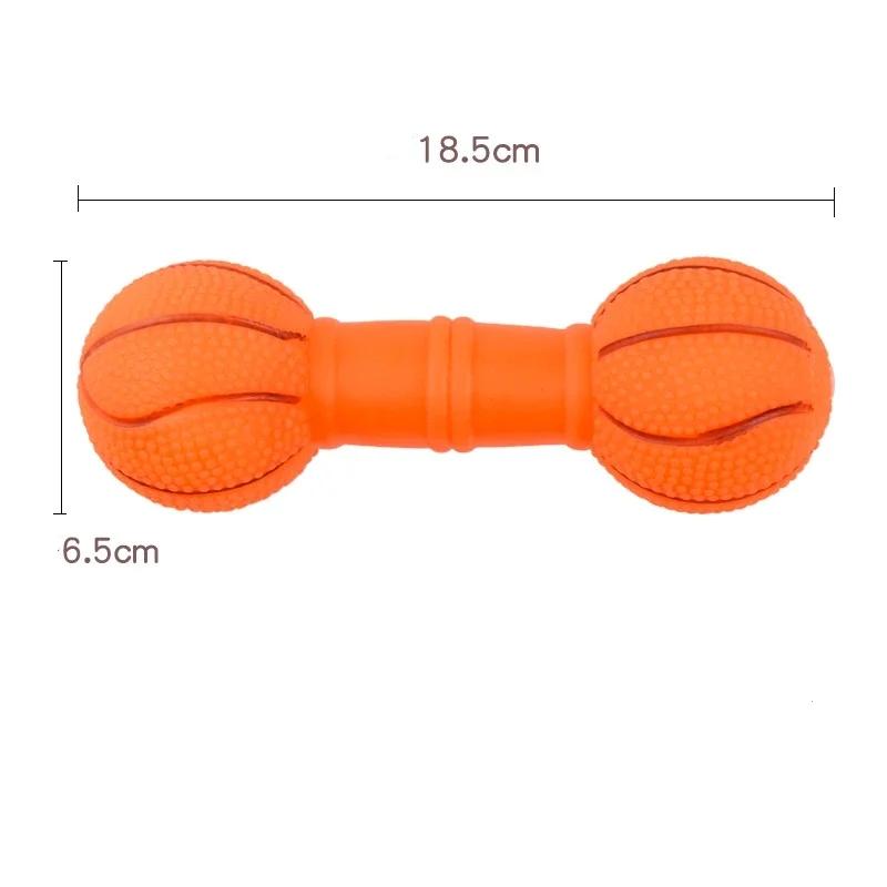 Dog Ball Toy Interactive Dog Toy Fun Giggle Sounds Football Basketball Shape Teeth Cleaning Bite Resistance Squeaky Dog Ball Toy