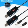 Kabel Konwertera USB Boost DC 5V do 9V 12V USB Step-up + Złącze 3.5x1.35mm Do Zasilacza/Ładowarki/Konwertera Mocy