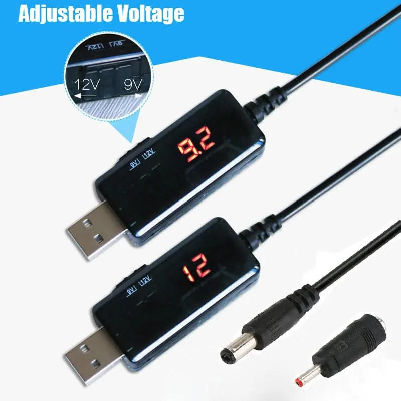 Kabel Konwertera USB Boost DC 5V do 9V 12V USB Step-up + Złącze 3.5x1.35mm Do Zasilacza/Ładowarki/Konwertera Mocy