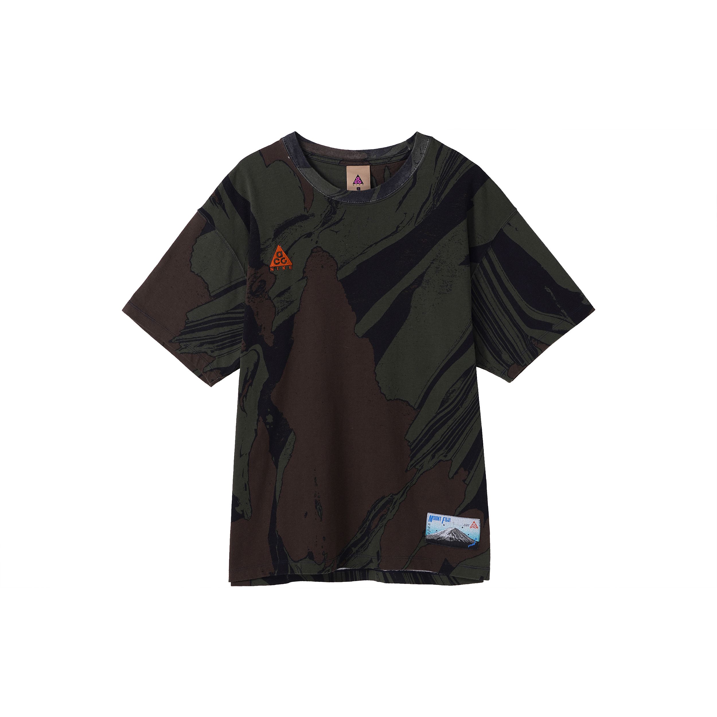 Nike ACG Men s All Conditions Gear Outdoor Graphic Print Cotton Short Sleeve T-Shirt Olive Green CW2295-325 L