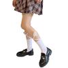 Women's Cotton Crew Socks Cross Bandage Calf Socks Sweet Cute Ankle Socks Lolitas JK Students Girls Knee Socks Hosiery