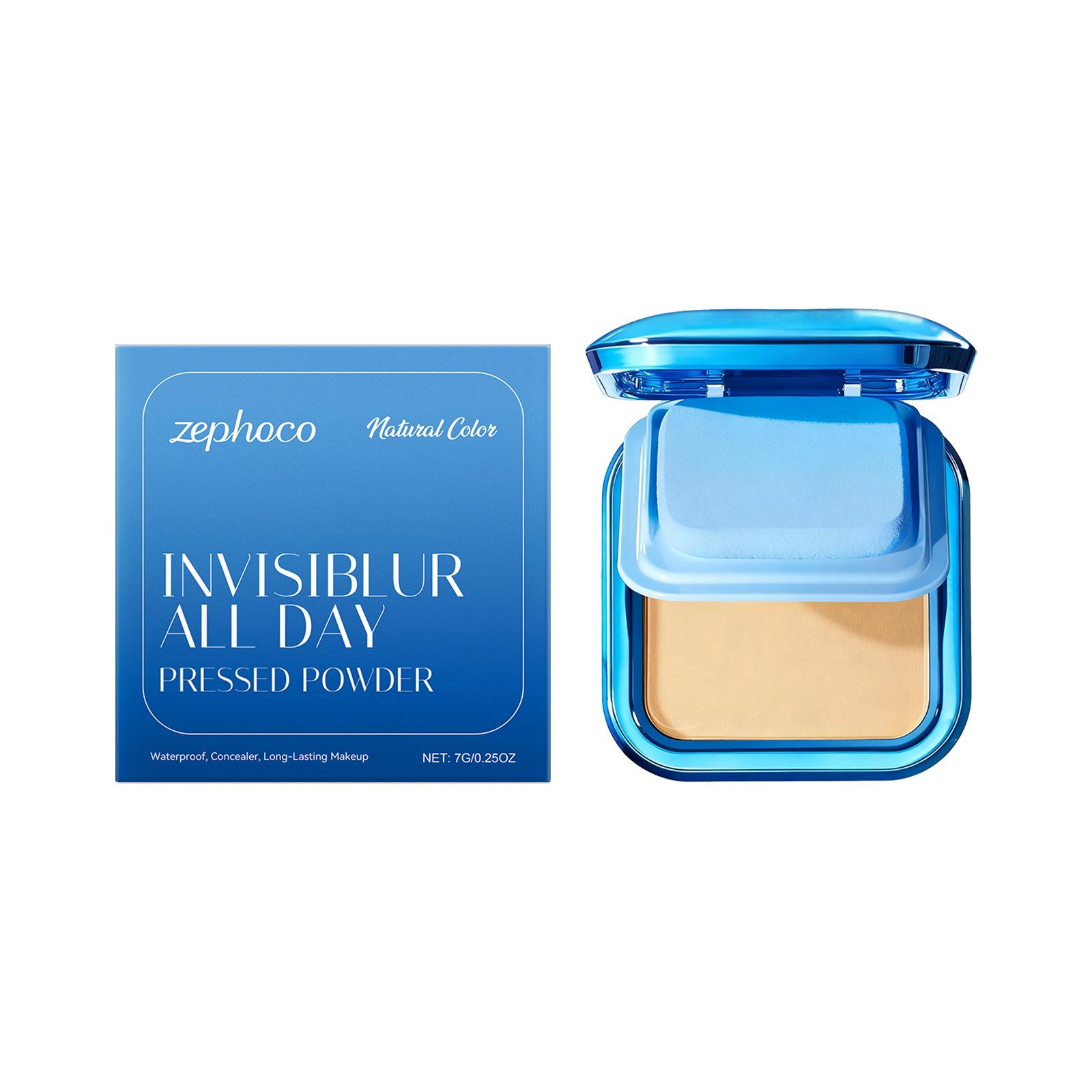 Zephoco Matte Flawless Pressed Powder - Natural Fit Lightweight Setting Powder