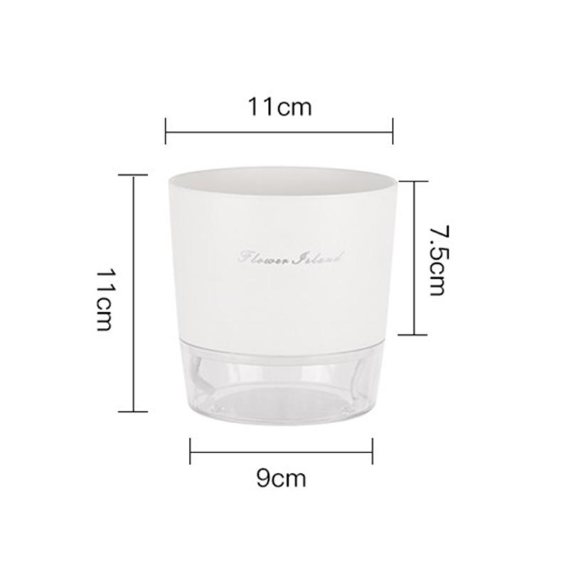 Automatic Absorbent Small Flower Pot Transparent Hydroponic Utensil Resin Hydroponic Plant Special Pot