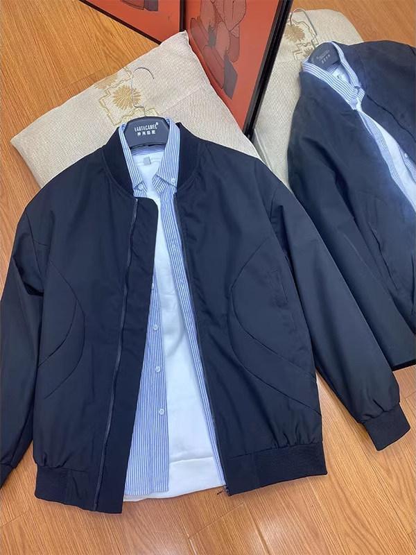 

Слип Амой Американская куртка-бомбер Весна и Осень Универсальный Повседневный Бейсбольный костюм Мужская Уличная Водонепроницаемая Куртка Софтшелл 2XL чёрный