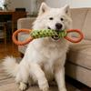 1 large, durable dog rope knot toy—a chew-resistant pet toy designed for dental care and outdoor play