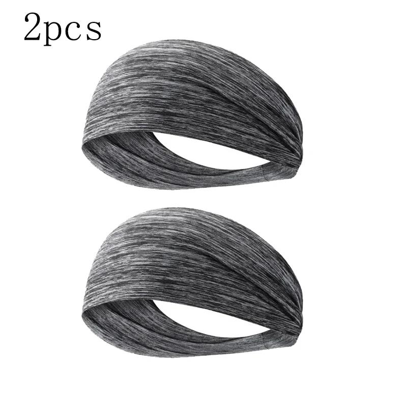 1-8PC sweatband for men women elastic sport hairbands head band yoga headbands headwear headwrap sports workout hair accessories